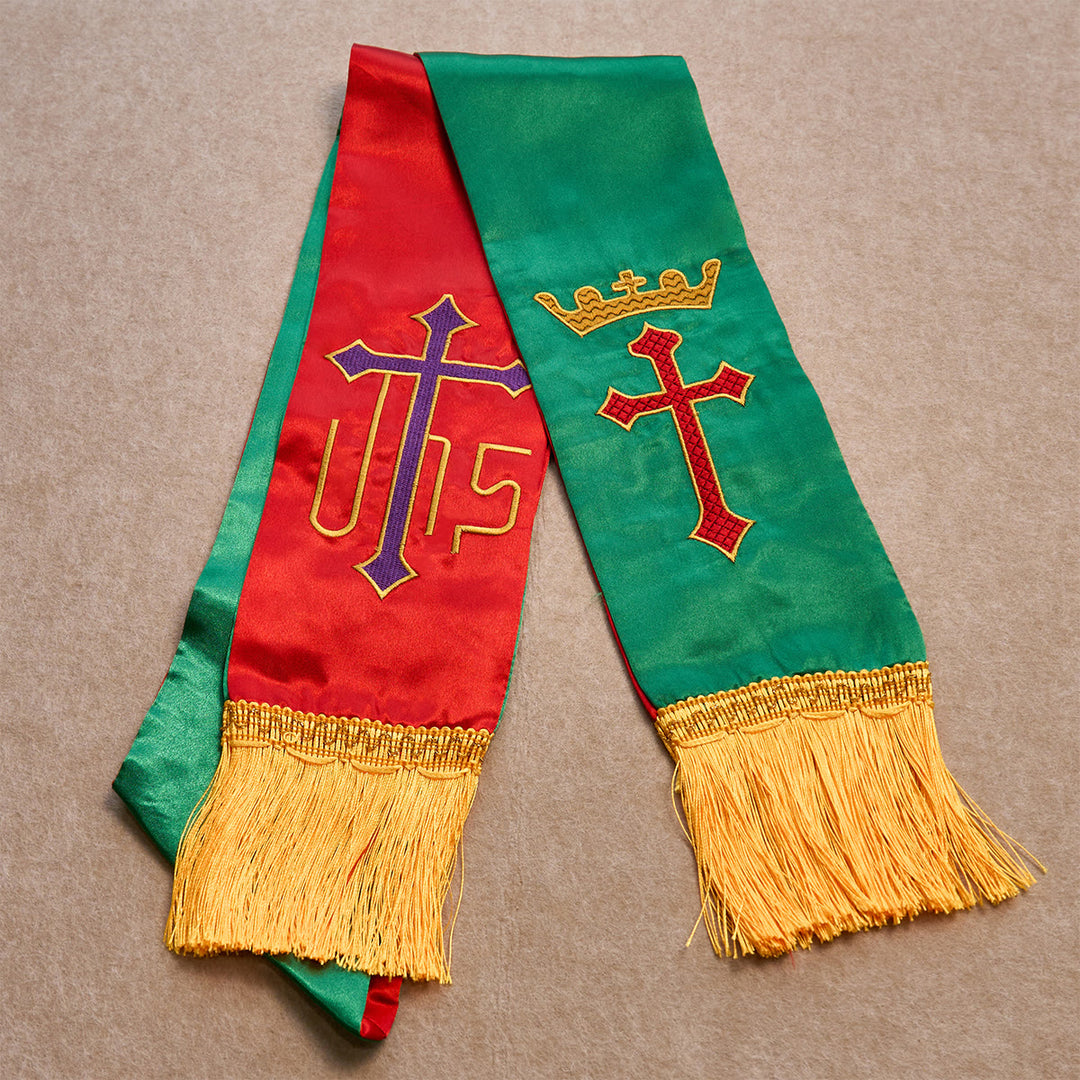 Christianartworkshop Set di benedizione Royal Cross in verde liturgico: governa le tue giornate con fede - image 2