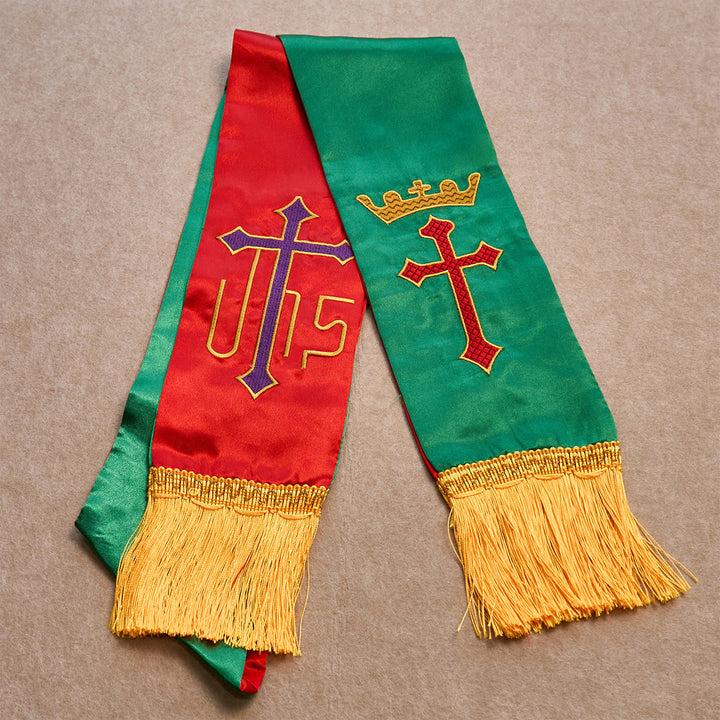 Christianartworkshop Set di benedizione Royal Cross in verde liturgico: governa le tue giornate con fede - image 2