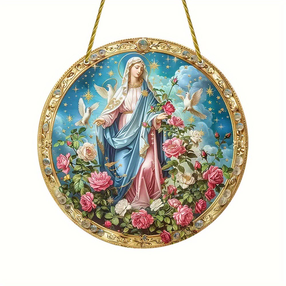 Christianartworkshop Ornamenti da appendere alla scena del giardino della Madre Benedetta della Rosa Mistica - image 7