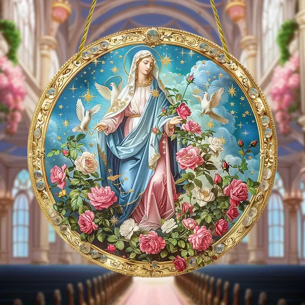 Christianartworkshop Ornamenti da appendere alla scena del giardino della Madre Benedetta della Rosa Mistica - image 1