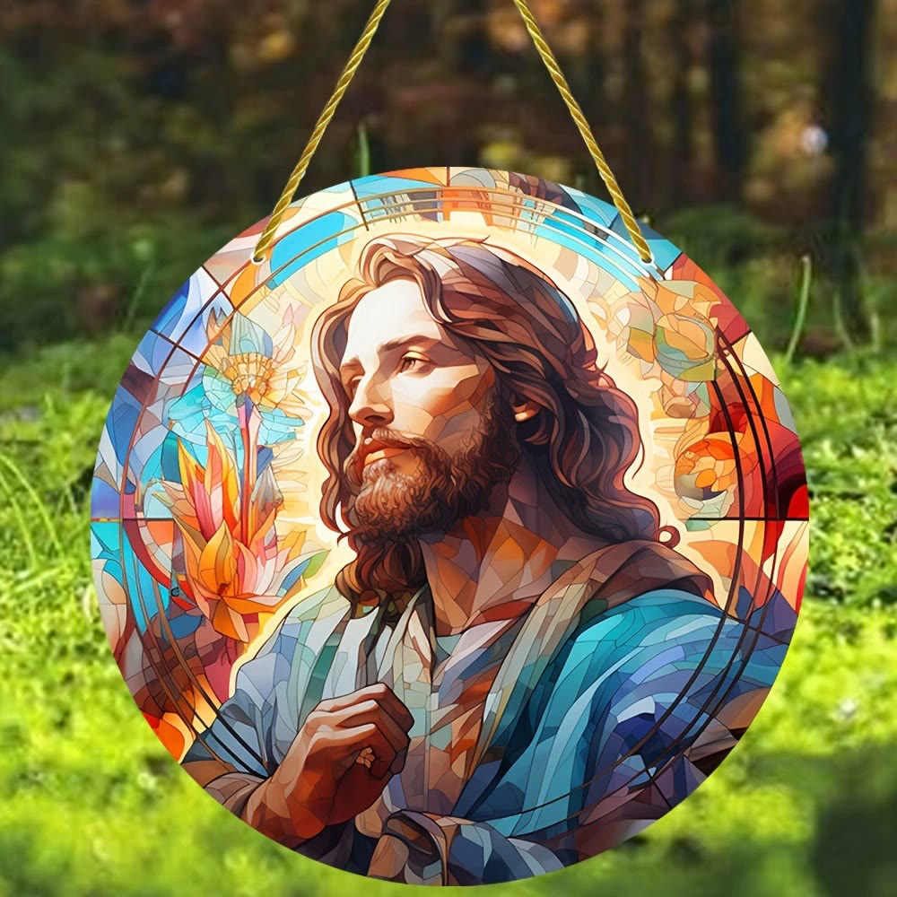 Christianartworkshop Collezione Luce del Mondo: Sacra Famiglia, scene di Adorazione e Benedizione, ornamenti sospesi - F - 7,87''/20 cm - image 5