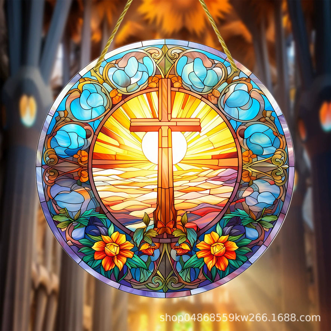 Christianartworkshop Collezione Luce del Mondo: Sacra Famiglia, scene di Adorazione e Benedizione, ornamenti sospesi - L - 7,87''/20 cm - image 11