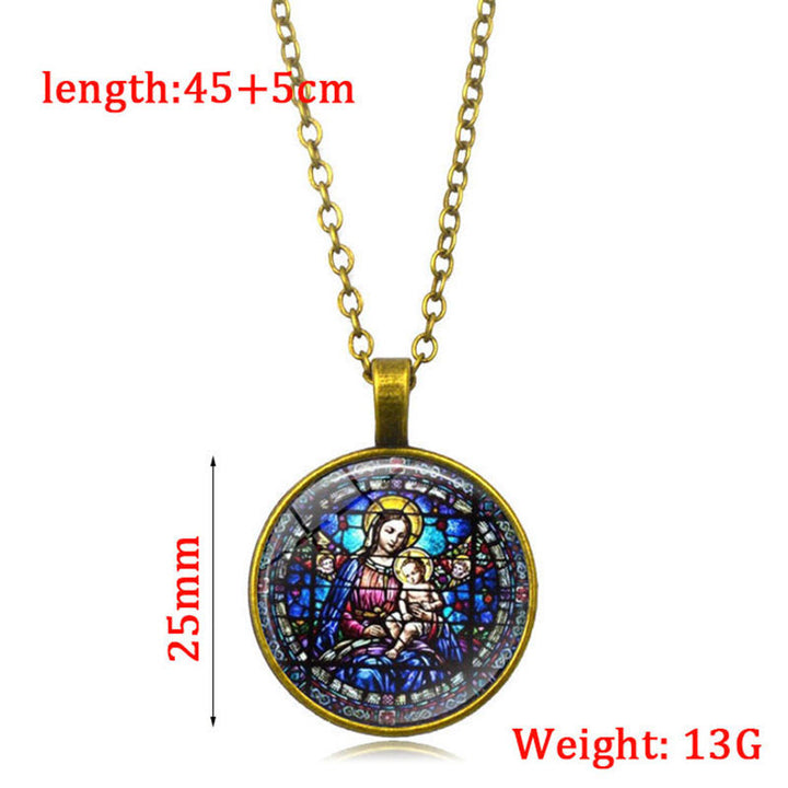 Christianartworkshop Scegli la tua collana Blessing Radiant Faith: Madonna con Bambino o Rose di Guadalupe - image 5