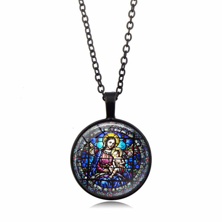 Christianartworkshop Scegli la tua collana Blessing Radiant Faith: Madonna con Bambino o Rose di Guadalupe - image 3
