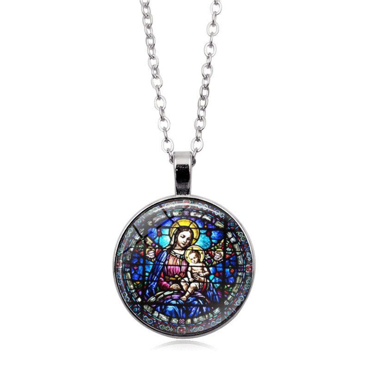 Christianartworkshop Scegli la tua collana Blessing Radiant Faith: Madonna con Bambino o Rose di Guadalupe - image 4