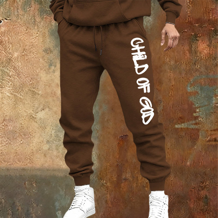 Pantaloni della tuta con citazione del Figlio di Dio ispirata alla fede Christianartworkshop e lettera in grassetto - image 17