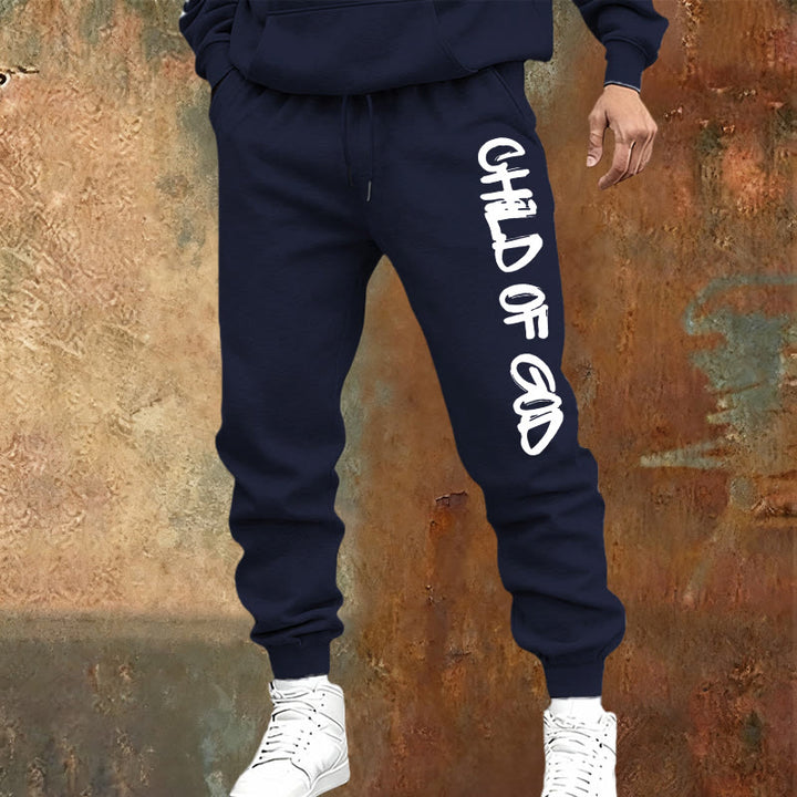 Pantaloni della tuta con citazione del Figlio di Dio ispirata alla fede Christianartworkshop e lettera in grassetto - image 5