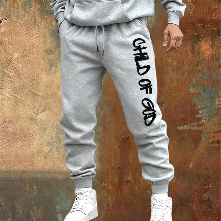 Pantaloni della tuta con citazione del Figlio di Dio ispirata alla fede Christianartworkshop e lettera in grassetto - image 9