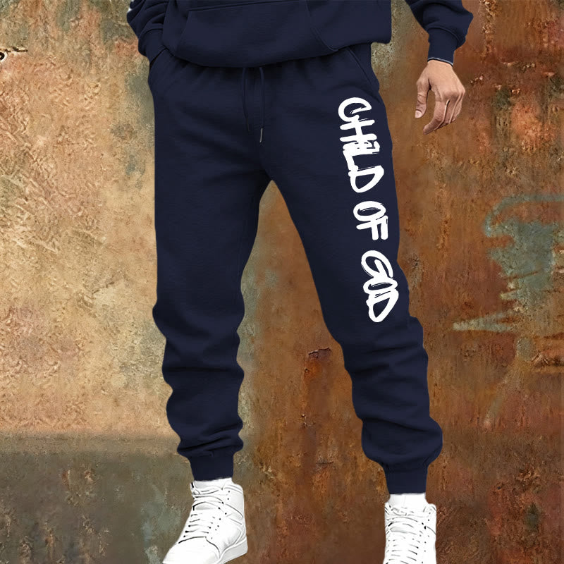 Pantaloni della tuta con citazione del Figlio di Dio ispirata alla fede Christianartworkshop e lettera in grassetto - image 5