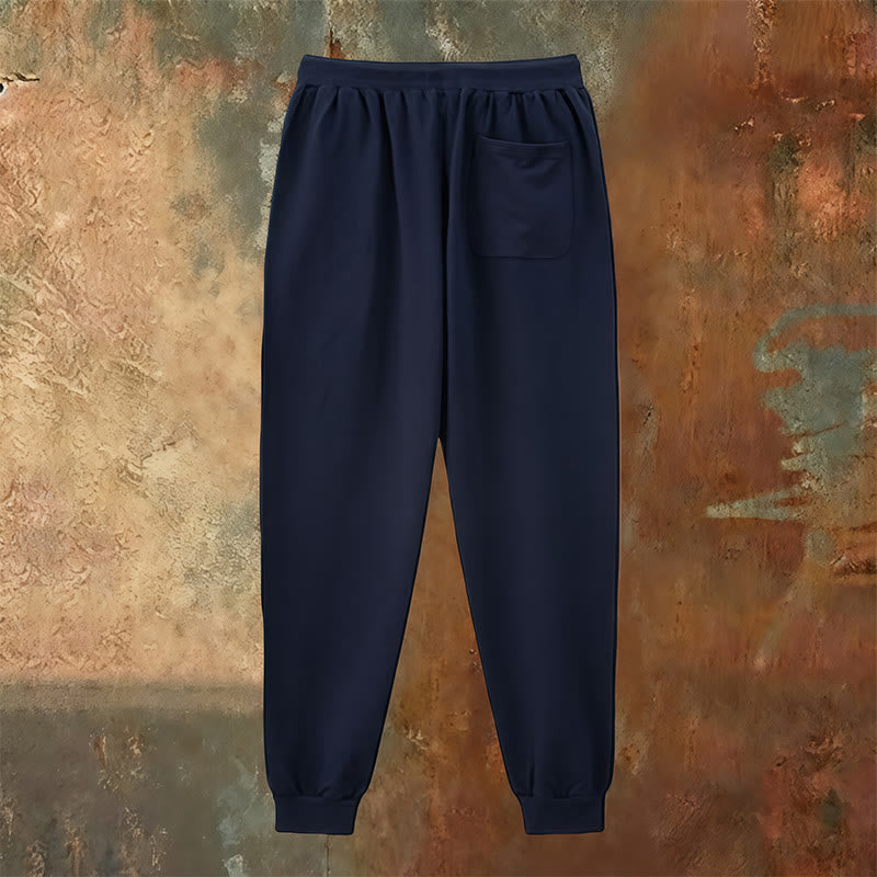 Pantaloni della tuta con dichiarazione di fede "Prega, aspetta e fidati" Christianartworkshop : mantra di fede laterale sui fianchi - image 7