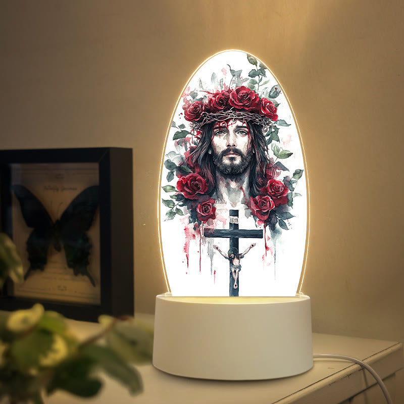 Christianartworkshop Luce notturna con immagini di Gesù: espressione di fede e dono unico - B - image 1