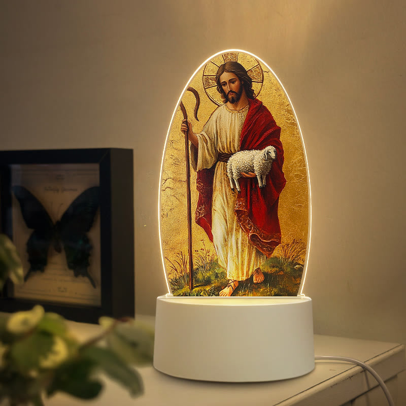 Christianartworkshop Luce notturna con immagini di Gesù: espressione di fede e dono unico - E - image 4