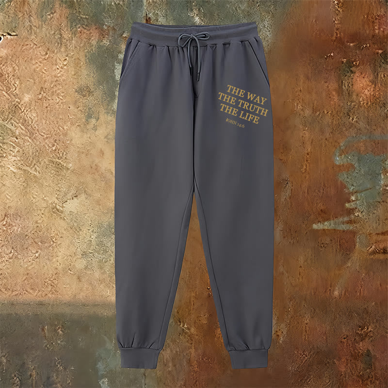 Christianartworkshop Fede in movimento Citazione di Giovanni 14:6 Pantaloni della tuta: cammina secondo la promessa - image 18