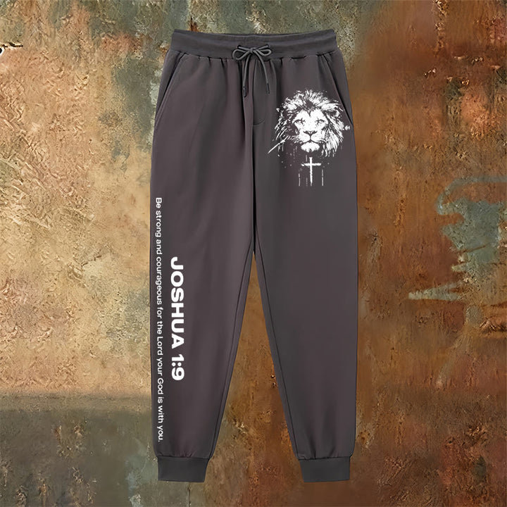 Pantaloni della tuta del Leone di Giuda Christianartworkshop : versetto di Giosuè 1:9 in carboncino - image 22