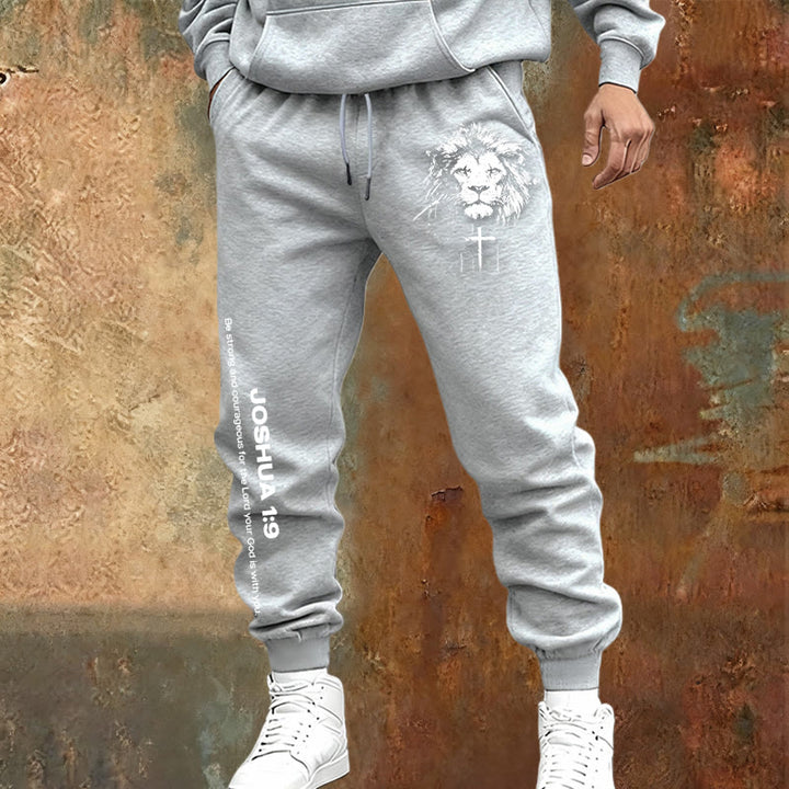 Pantaloni della tuta del Leone di Giuda Christianartworkshop : versetto di Giosuè 1:9 in carboncino - image 13