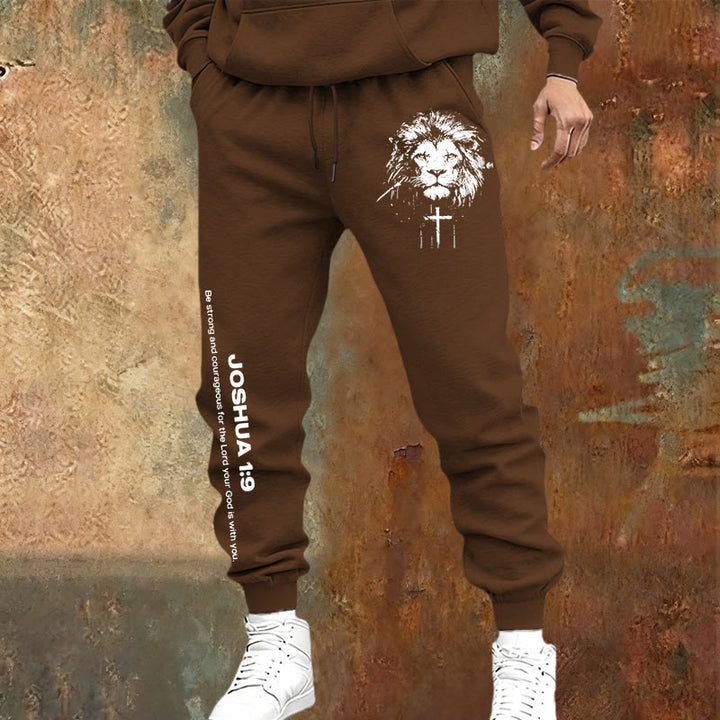 Pantaloni della tuta del Leone di Giuda Christianartworkshop : versetto di Giosuè 1:9 in carboncino - image 17