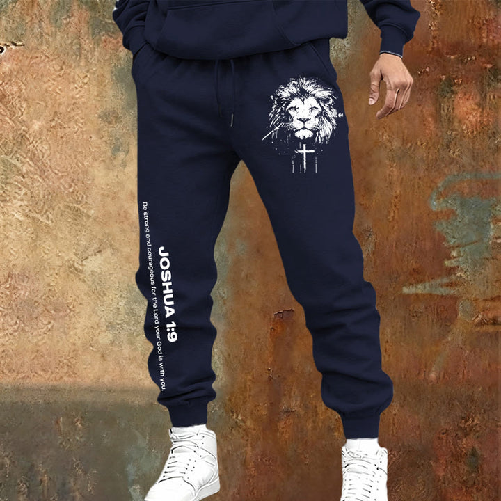 Pantaloni della tuta del Leone di Giuda Christianartworkshop : versetto di Giosuè 1:9 in carboncino - image 9
