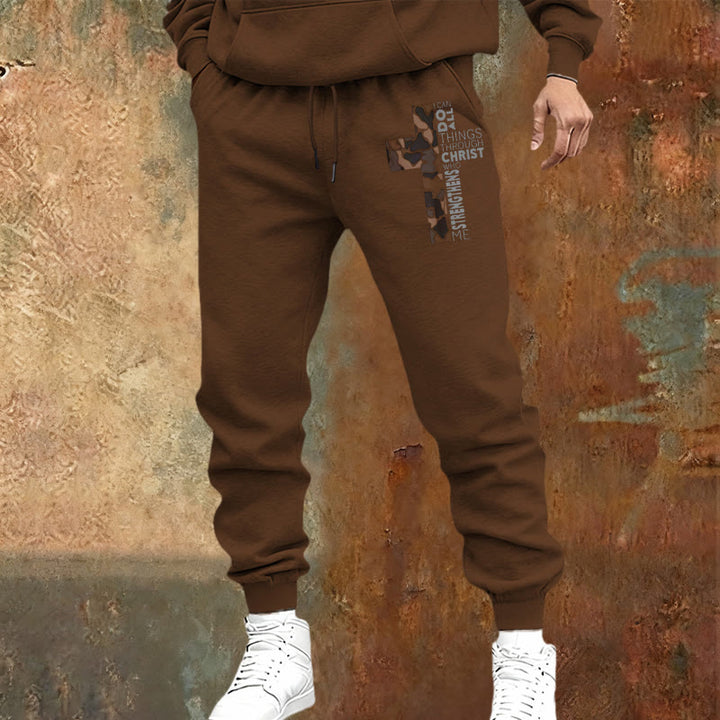 Christianartworkshop Disciple Edition Filippesi 4:13 Pantaloni della tuta mimetici con croce - image 17