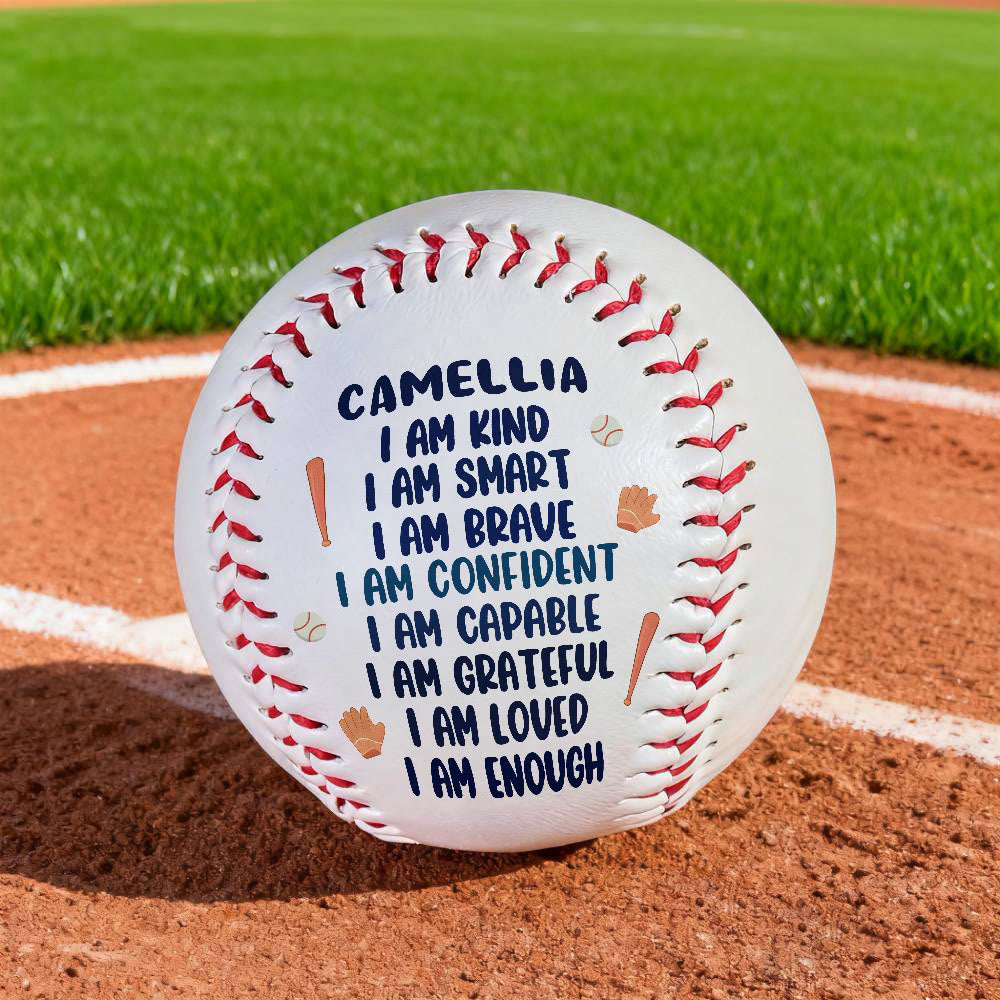 Christianartworkshop Divine Worth Baseball: Nome personalizzato e affermazioni "Io sono" per l'identità data da Dio - image 4