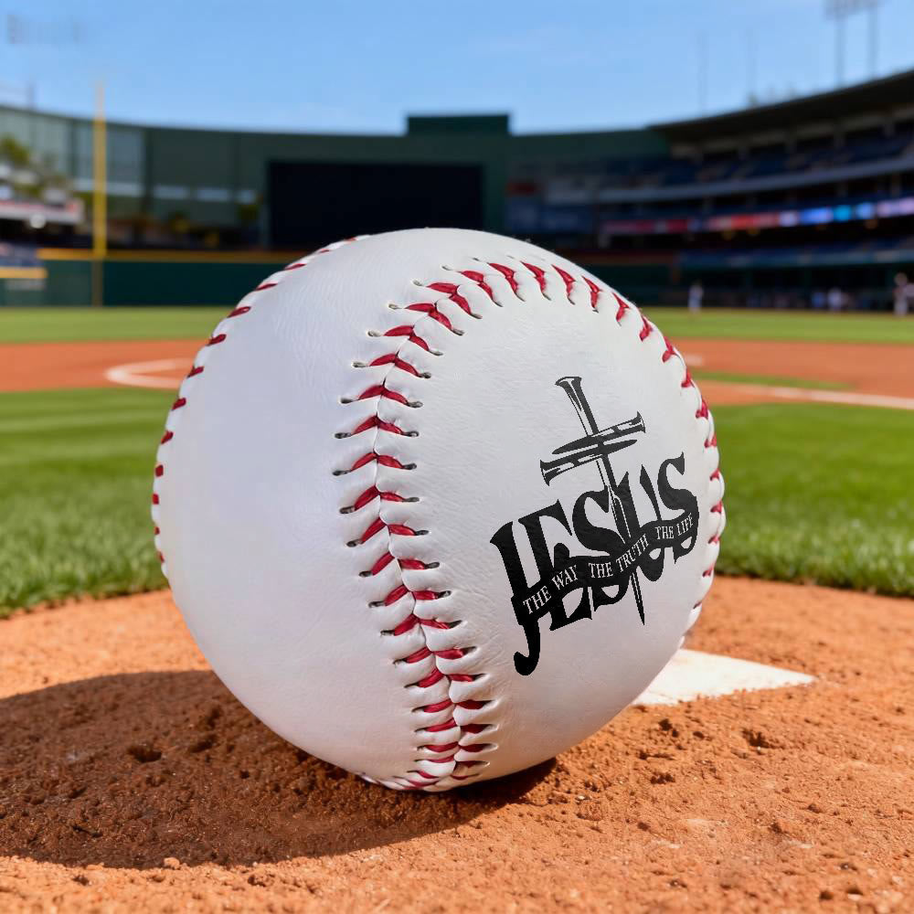Christianartworkshop Significato scritturale Baseball: Gesù La Via Verità Vita e Croce Design - image 4
