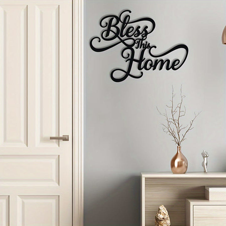 Decorazione murale in metallo "Bless This Home" Christianartworkshop : Fede semplice, grazia infinita. - image 3