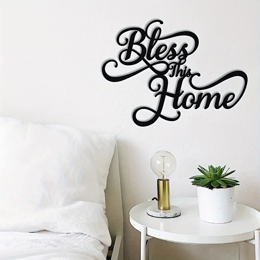 Christianartworkshop Bless This Home Decorazione da parete in metallo: fede semplice, grazia infinita - image 4