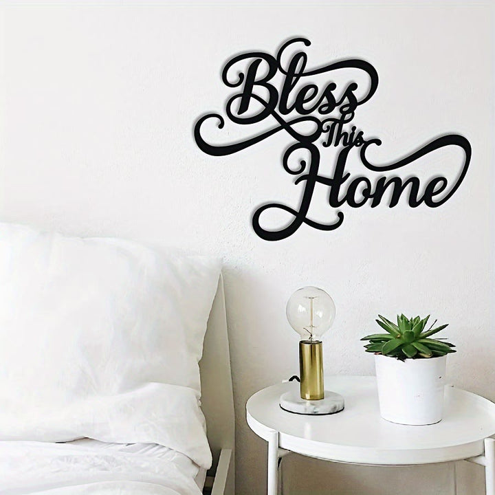 Christianartworkshop Bless This Home Decorazione da parete in metallo: fede semplice, grazia infinita - image 4