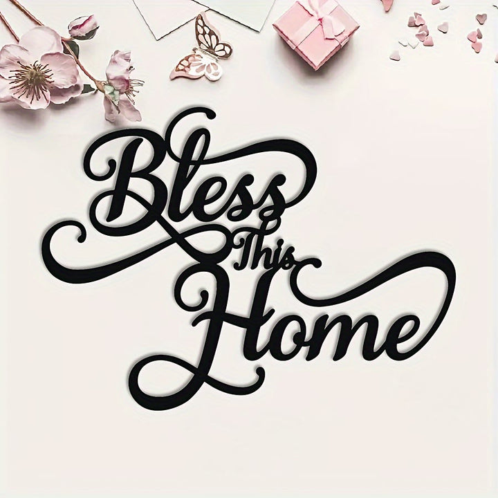 Christianartworkshop Bless This Home Decorazione da parete in metallo: fede semplice, grazia infinita - image 5