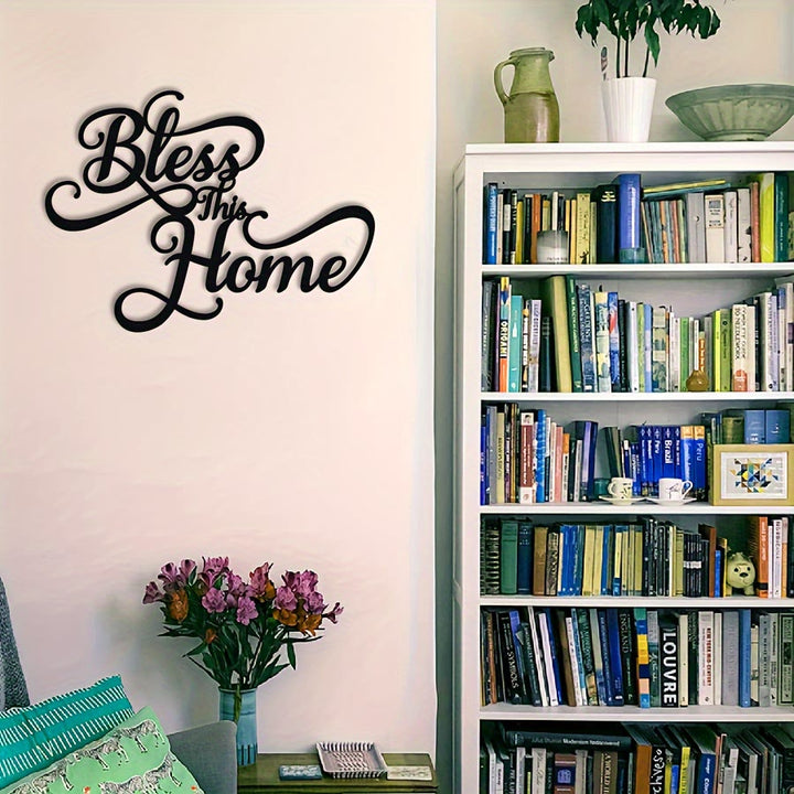 Decorazione murale in metallo "Bless This Home" Christianartworkshop : Fede semplice, grazia infinita. - image 2