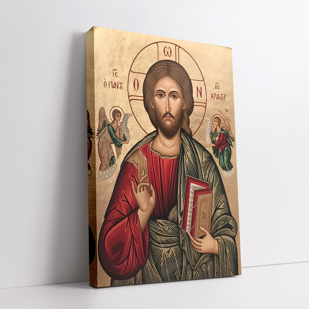 Stampe artistiche del Cristo Pantocratore di Christianartworkshop: riflessione sacra per angoli di preghiera - image 1