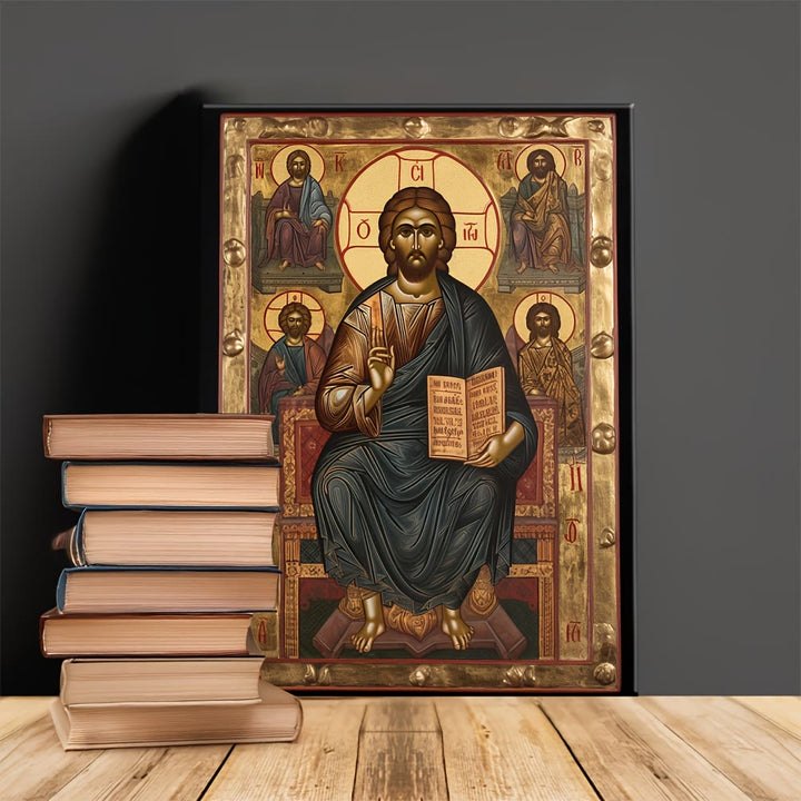 Christianartworkshop Stampe artistiche di Cristo in trono: creatore di un'atmosfera sacra per la vita spirituale - image 3