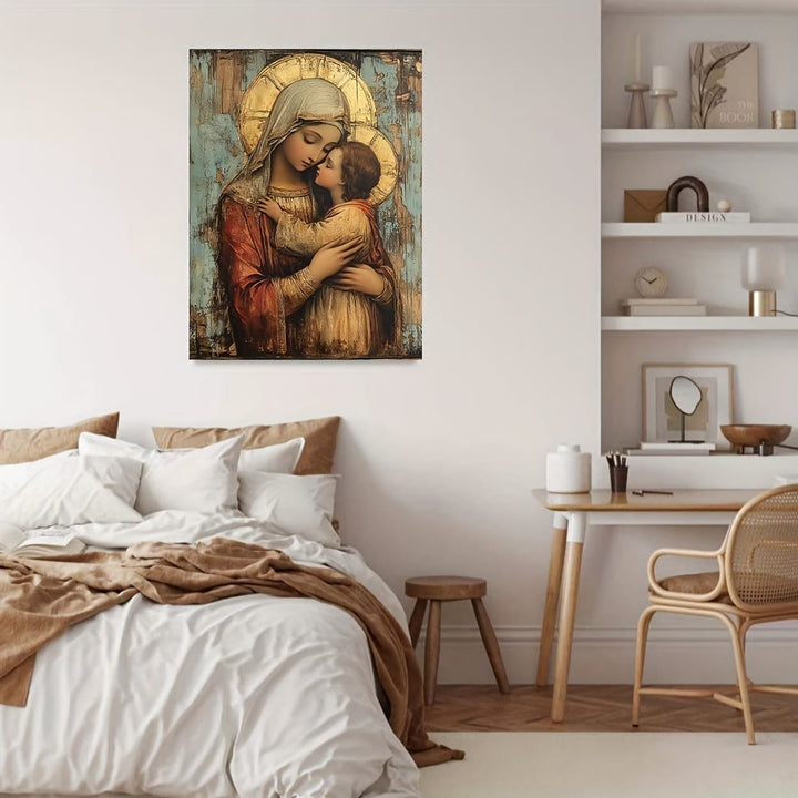 Christianartworkshop Opere d'arte cristiane Tenera stampa artistica della Madonna col Bambino: calore devozionale per angoli pieni di fede - image 3