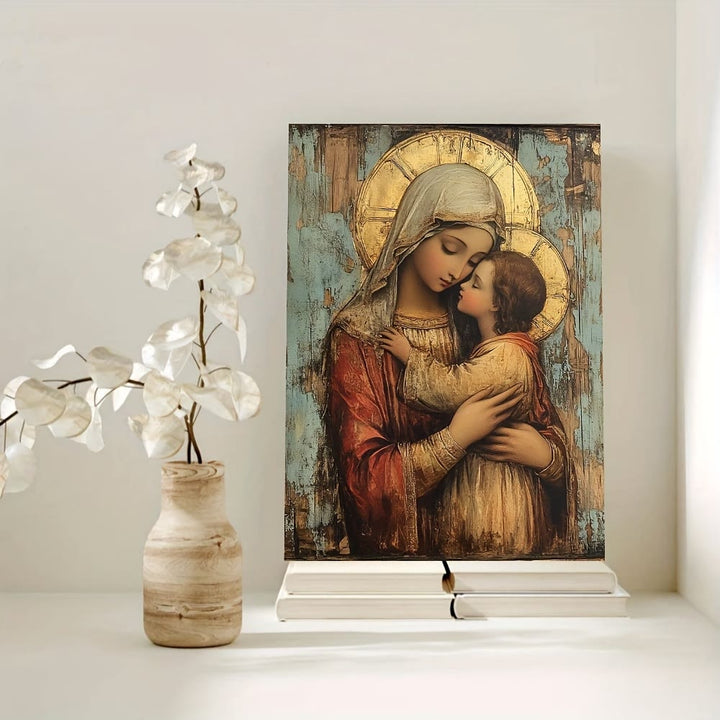 Christianartworkshop Opere d'arte cristiane Tenera stampa artistica della Madonna col Bambino: calore devozionale per angoli pieni di fede - image 2