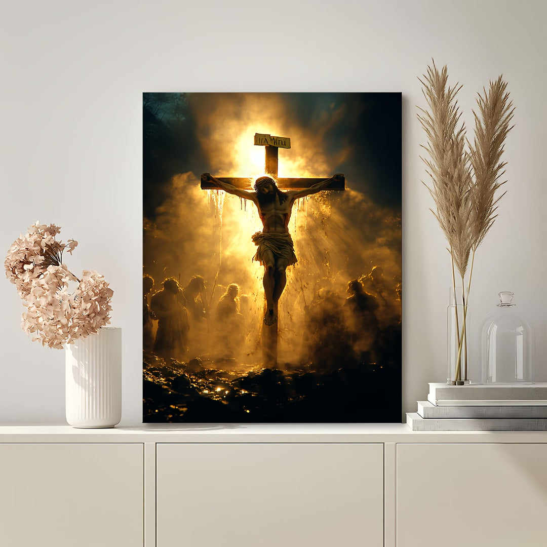 Stampe artistiche quotidiane sulla crocifissione di Christianartworkshop: promemoria di devozione costante per le case dei credenti - image 3