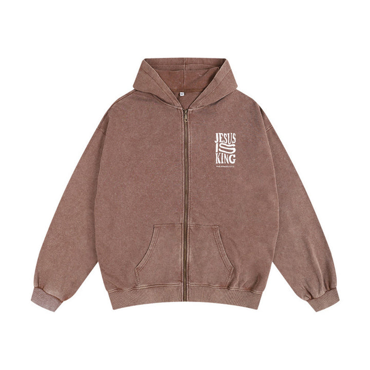 Christianartworkshop Giacca con cappuccio Gesù è re: Filippesi 2:10-11 Dichiarazione di fede - image 20