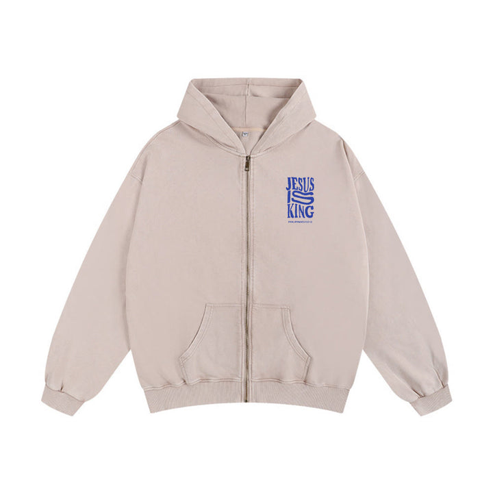 Christianartworkshop Giacca con cappuccio Gesù è re: Filippesi 2:10-11 Dichiarazione di fede - image 8