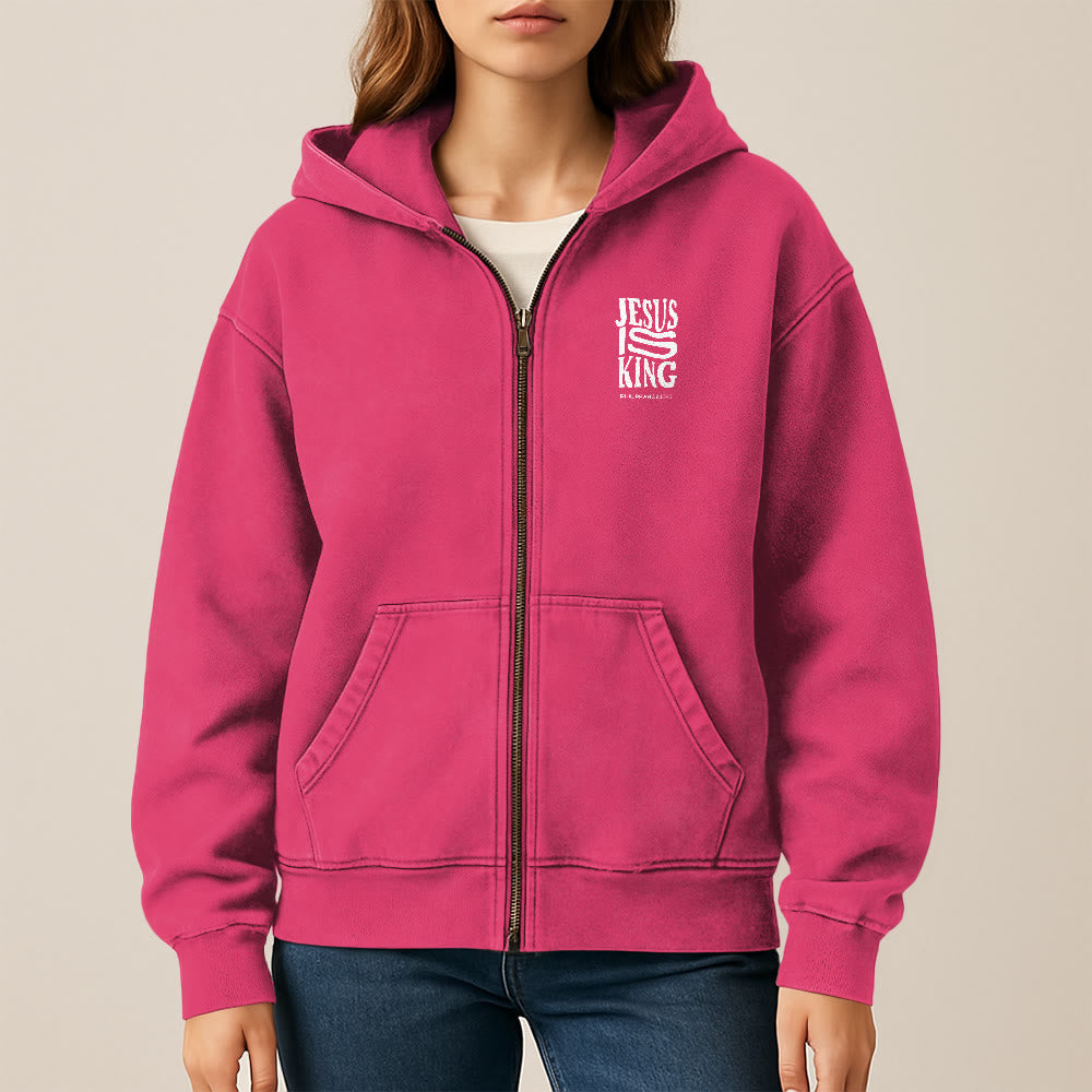 Christianartworkshop Giacca con cappuccio Gesù è re: Filippesi 2:10-11 Dichiarazione di fede - image 27