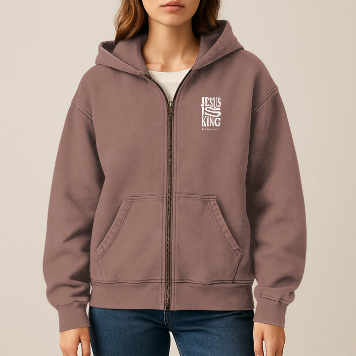 Christianartworkshop Giacca con cappuccio Gesù è re: Filippesi 2:10-11 Dichiarazione di fede - image 21