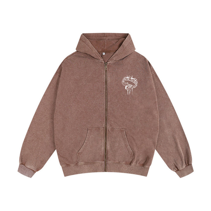 Christianartworkshop Giacca con cappuccio Gesù è Re: fede elegante con Apocalisse 22:13 - image 20