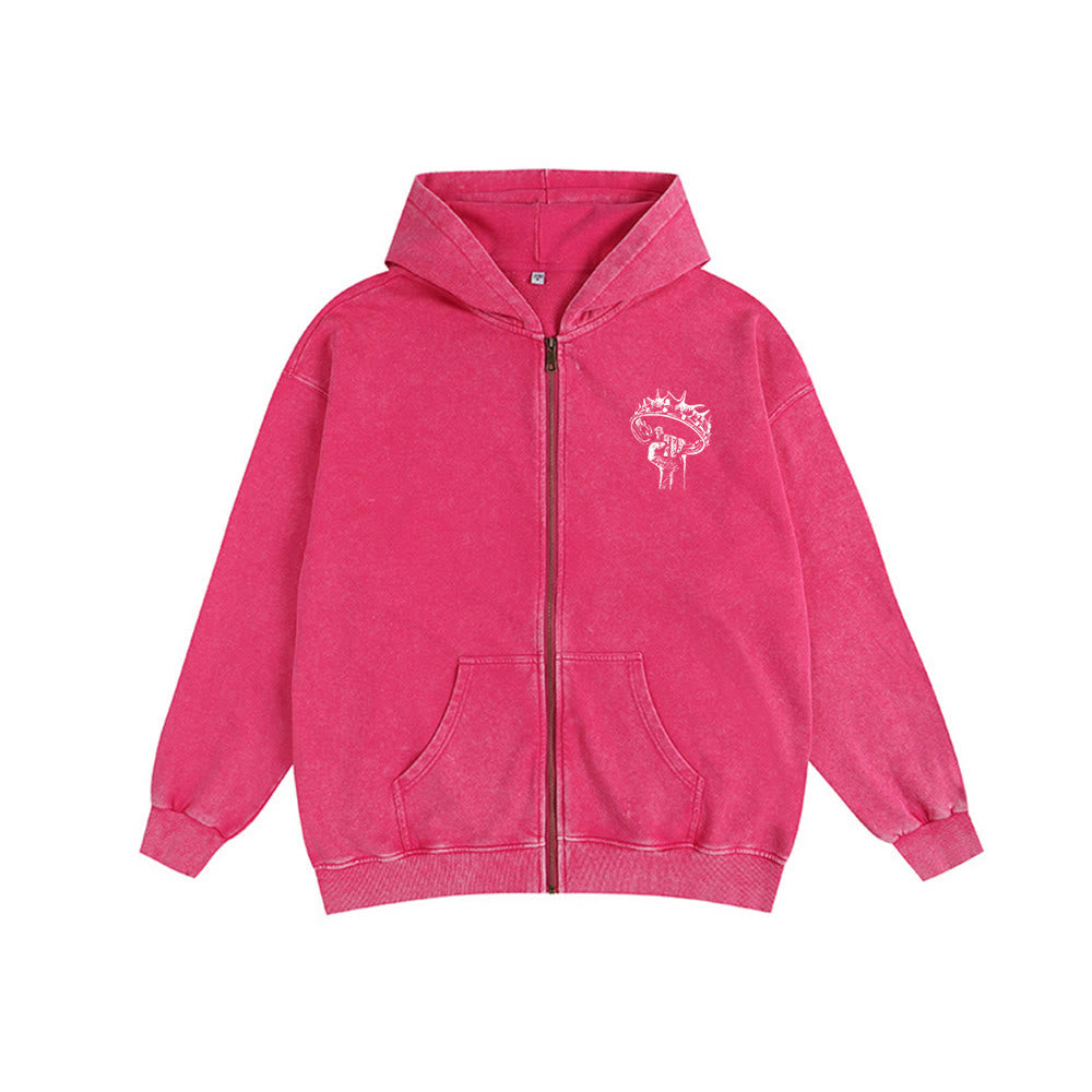 Christianartworkshop Giacca con cappuccio Gesù è Re: fede elegante con Apocalisse 22:13 - image 26