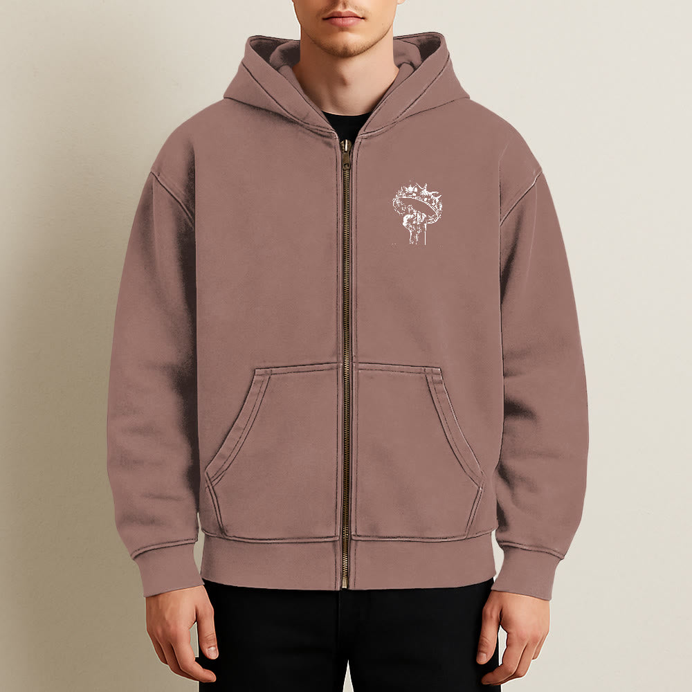 Christianartworkshop Giacca con cappuccio Gesù è Re: fede elegante con Apocalisse 22:13 - image 23