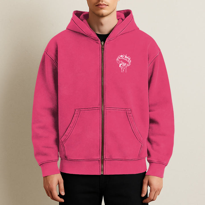 Christianartworkshop Giacca con cappuccio Gesù è Re: fede elegante con Apocalisse 22:13 - image 29