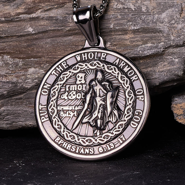 Collana con ciondolo "Armatura di Dio" di Christianartworkshop: protezione spirituale e devozione senza tempo - Retrò - image 0