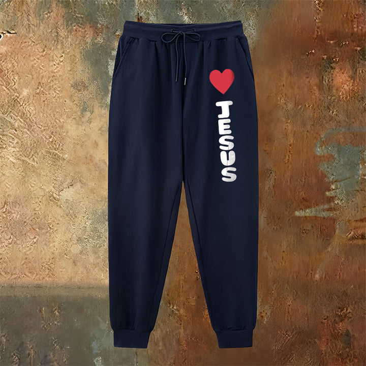 Pantaloni della tuta "Cuore per Gesù" Christianartworkshop : da indossare ogni giorno con affetto fedele - image 14