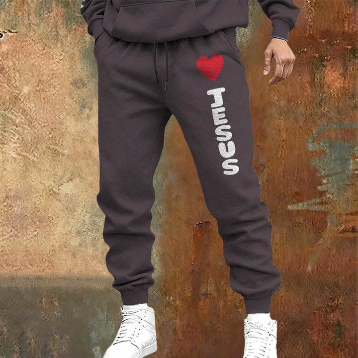 Pantaloni della tuta "Cuore per Gesù" Christianartworkshop : da indossare ogni giorno con affetto fedele - image 9