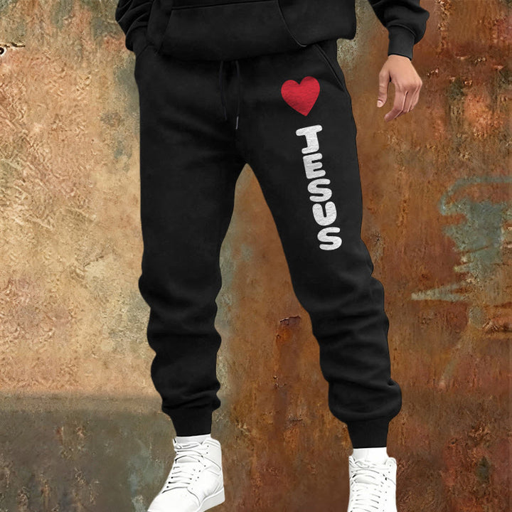 Pantaloni della tuta "Cuore per Gesù" Christianartworkshop : da indossare ogni giorno con affetto fedele - image 17