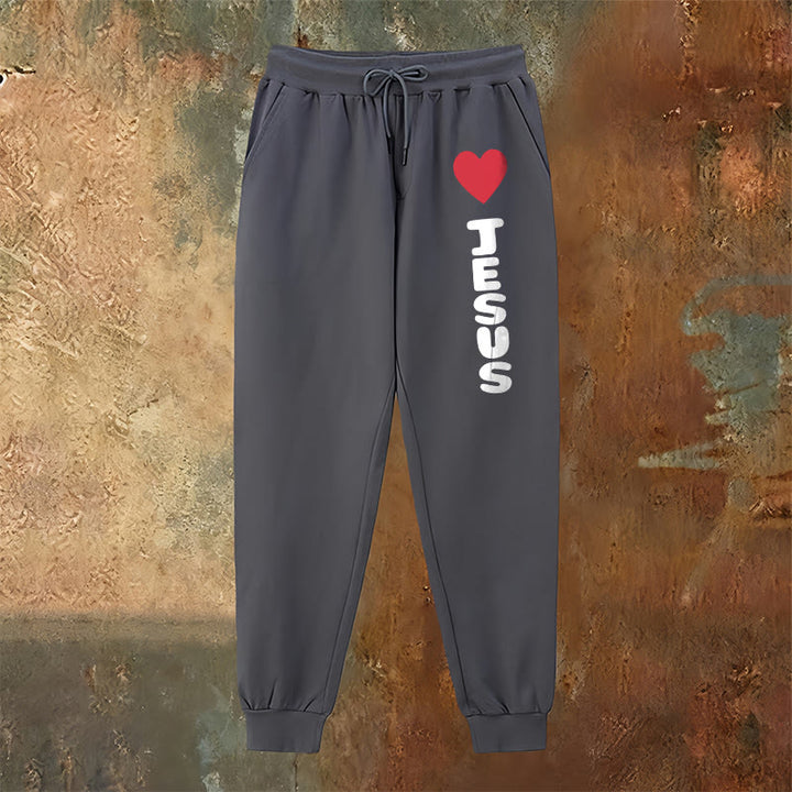 Pantaloni della tuta "Cuore per Gesù" Christianartworkshop : da indossare ogni giorno con affetto fedele - image 6