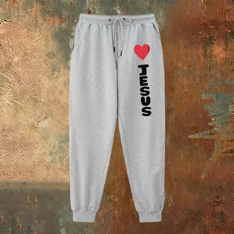 Pantaloni della tuta "Cuore per Gesù" Christianartworkshop : da indossare ogni giorno con affetto fedele - image 2