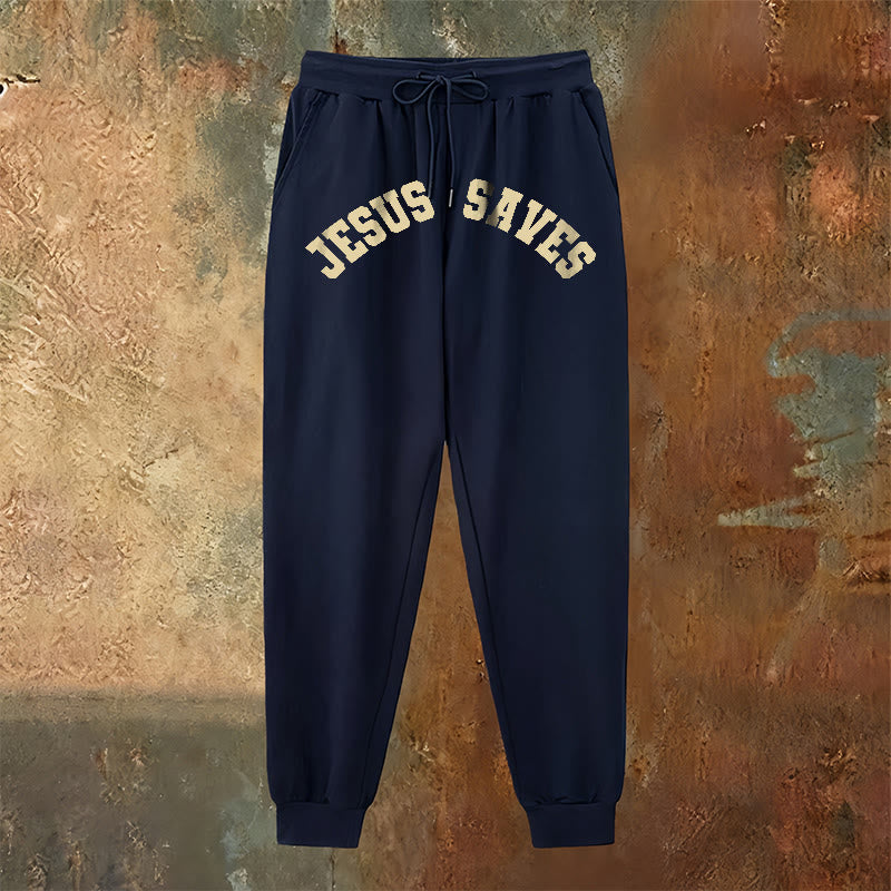 Christianartworkshop Gesù salva i pantaloni della tuta: promemoria quotidiano della redenzione divina - image 2
