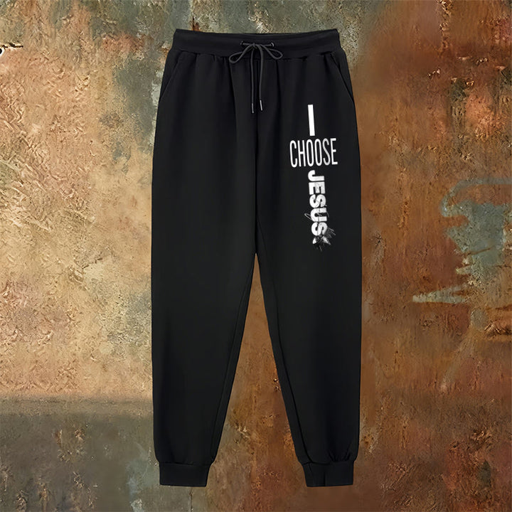 Christianartworkshop Pantaloni della tuta "I Choose Jesus": da indossare ogni giorno con impegno fedele - image 6